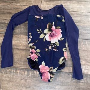 Five dancewear floral leo